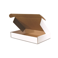 50 8 x 4 x 4 White Corrugated Mailers Die Cut Tuck Flap Boxes Free Shipping